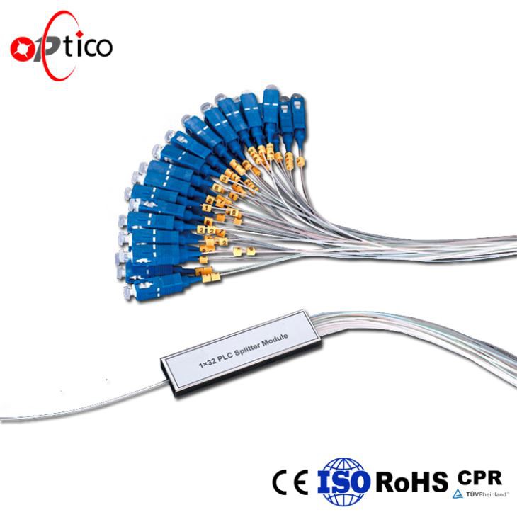 Tub de oțel 1*32 PLC Splitter cu conector SC